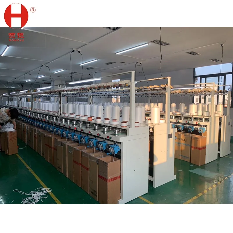 Good quality mask earloop knitting making machine mask earloop machine flat round elastic cord making machine