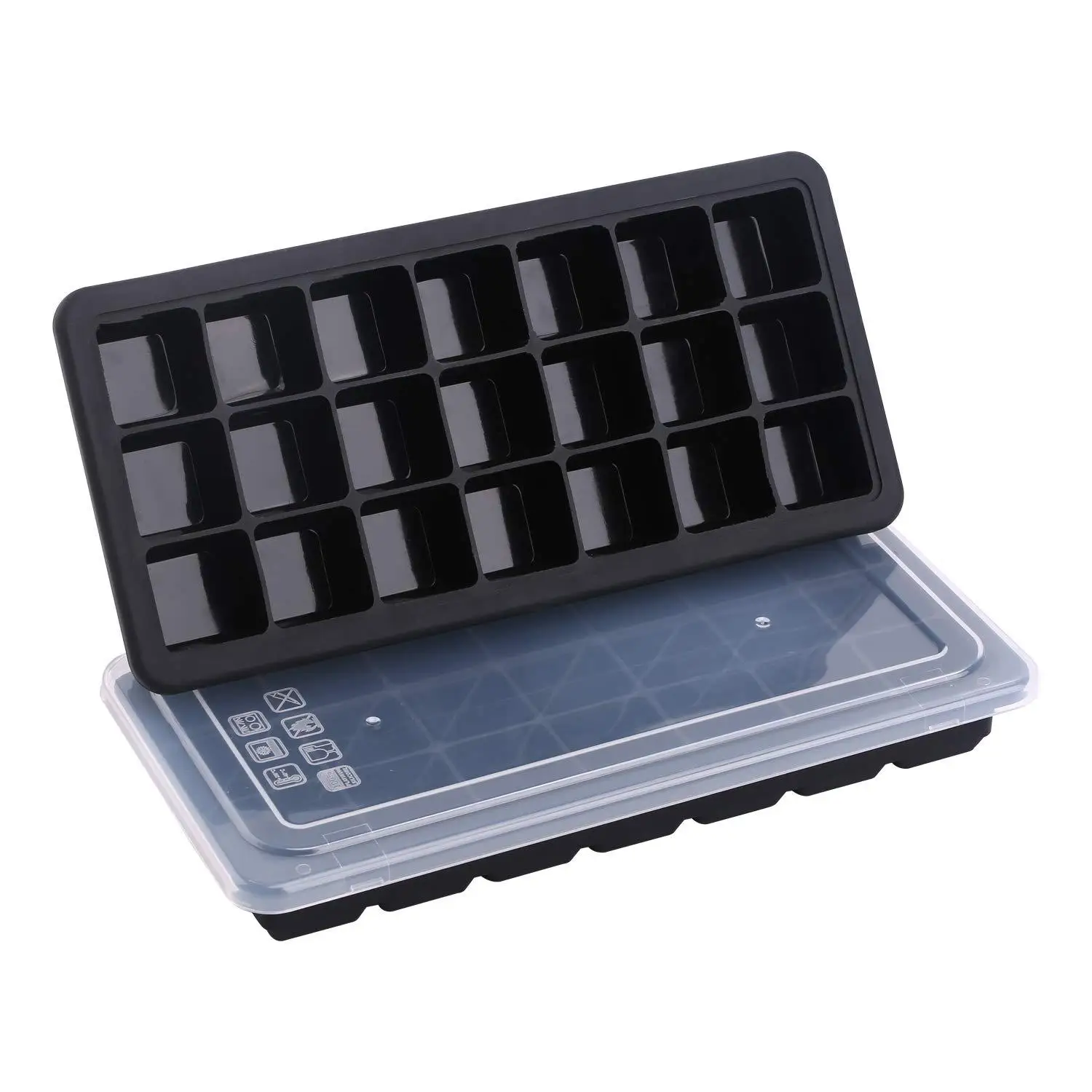 Hot Selling Food Grade Easy Release Round Ball Ice Tray Reusable Plastic 32 Cavity Mini Circle Ice Ball Maker Mold for Freezer