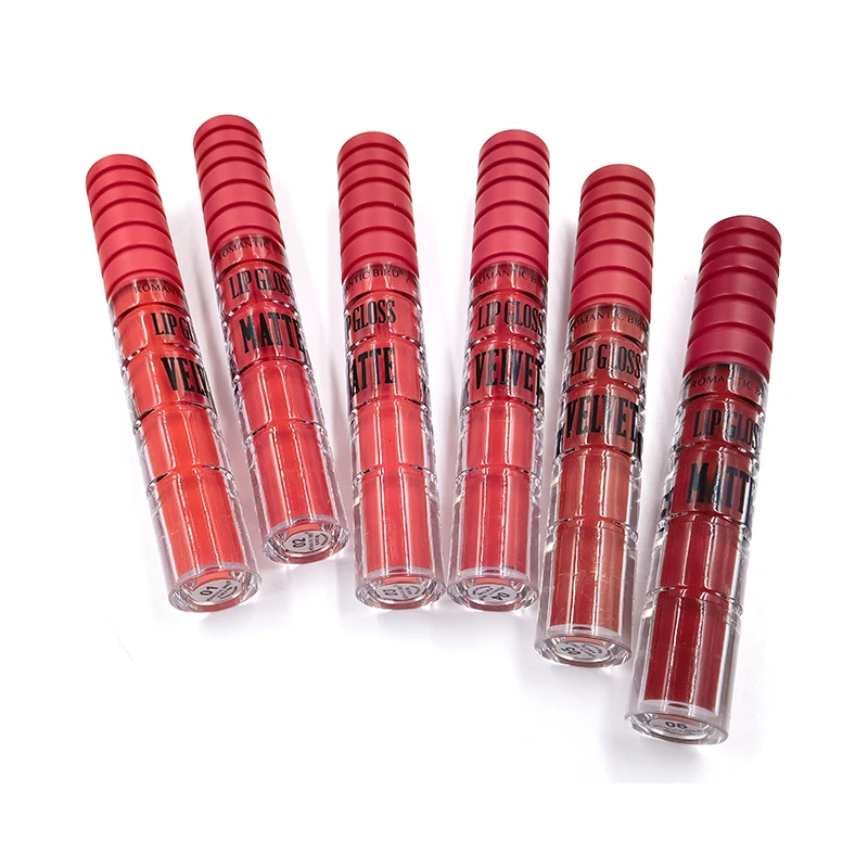 Romantic Bird High Pigment Red Color Unique Container Matte Long Lasting Liquid Lipstick 24 Hours Lip Glaze Professional Makeup