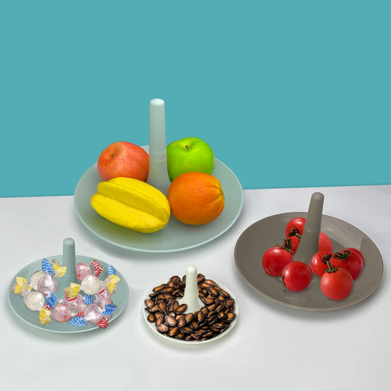 2023 творческий 4 слоя сервировки Candy лоток пластиковые сухие фрукты дисплей шкафа закуски десерт подставка для свадебного торта круглый поднос