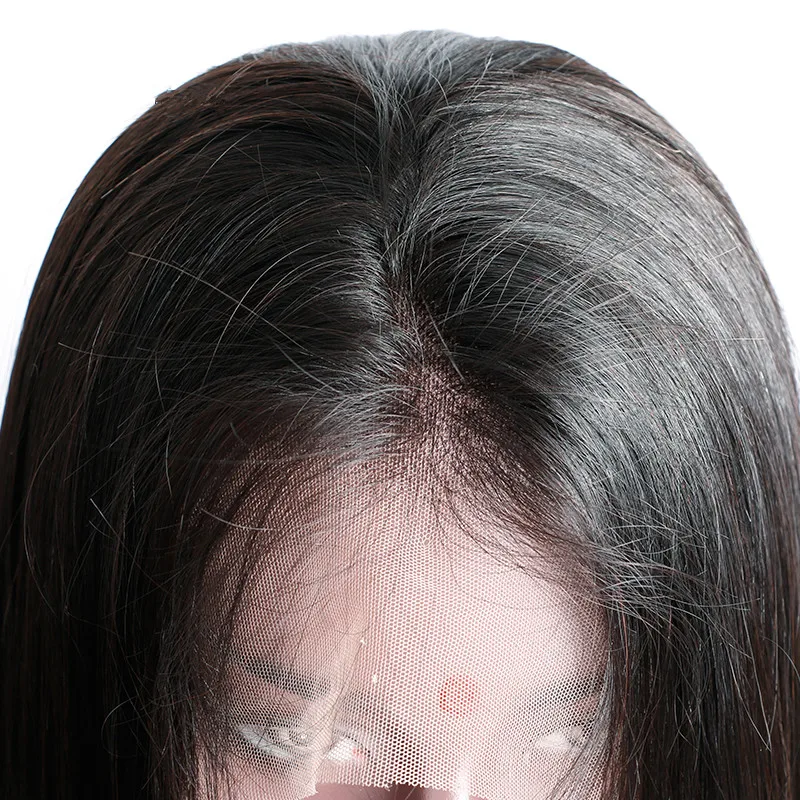 Super Double Drawn Human Hair 100% Top Quality Raw Virgin Unprocessed Vietnamese Hair Bone Straight 1 Piece Long Lace Front Wigs