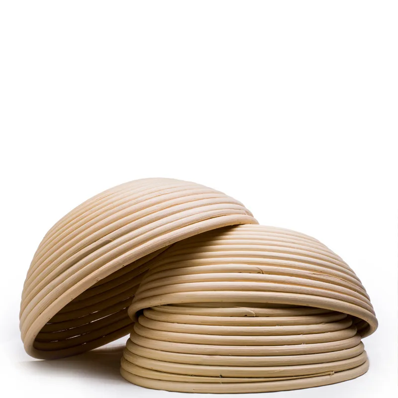 Oval 10 Inch Round 9 Inch Rattan Bread Proofing Basket Set Of 2 With Liner Bread Lame Scrape For Baking Tool Mould