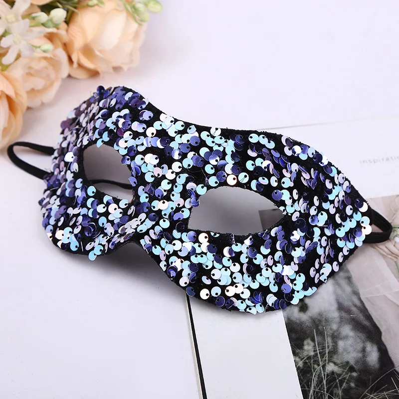 New Styles  women halloween Masquerade  for Sparkling Sequins Party Decorations Eyes Mask Carnival Party