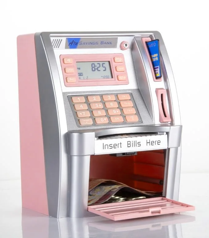 CE RoHS boys boy girl child children kid electronic money box big for girls barrel coin baby buddha smart piggy bank