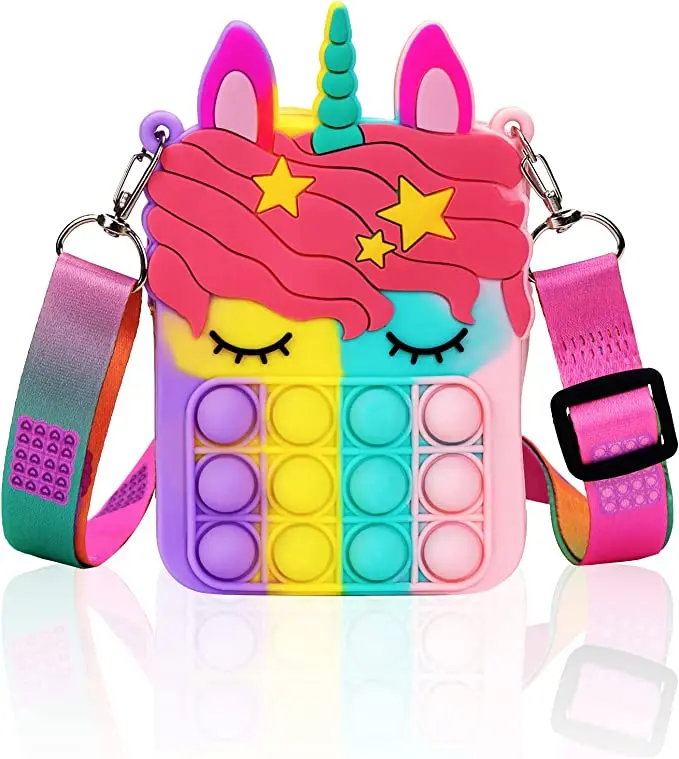 Popular purse bag toys Shoulder Bag Fidget Toys mini small key chain Suitable for child girl