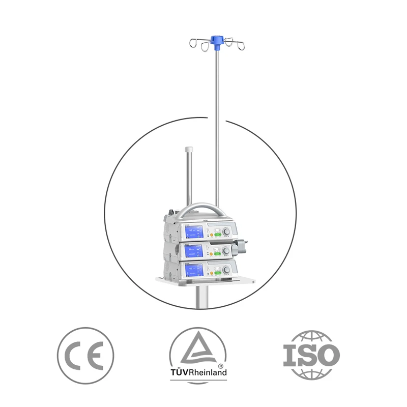 
Clinic and Hospital Use Infusion Trolley Pump Cart / Infusion Pump Syringe Pump Roll Stand 