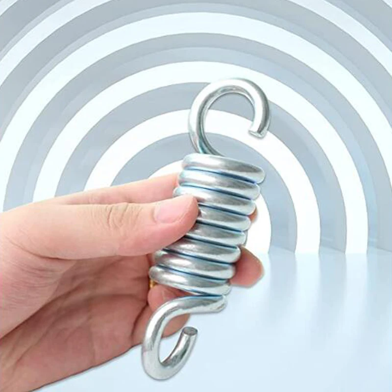 Swing Suspension Extended Heavy Duty Spring 2 Pieces, 990 lb Load Capacity, Hammock Chair Sandbag Cross Galvanized Hook