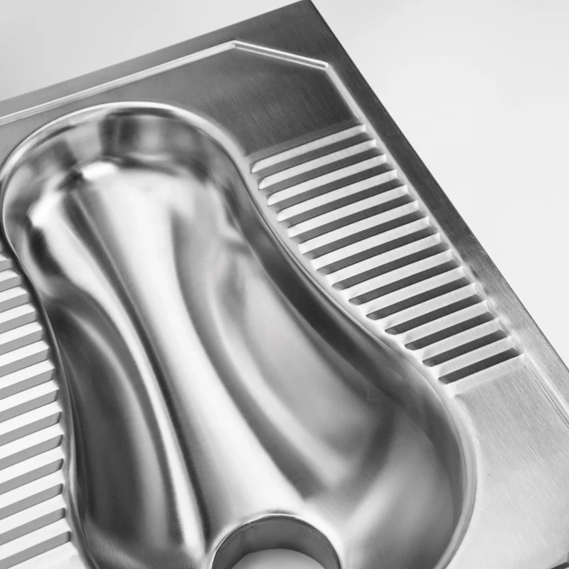 Wash down 304 stainless steel wc squat pan toilet for school toilets and washrooms