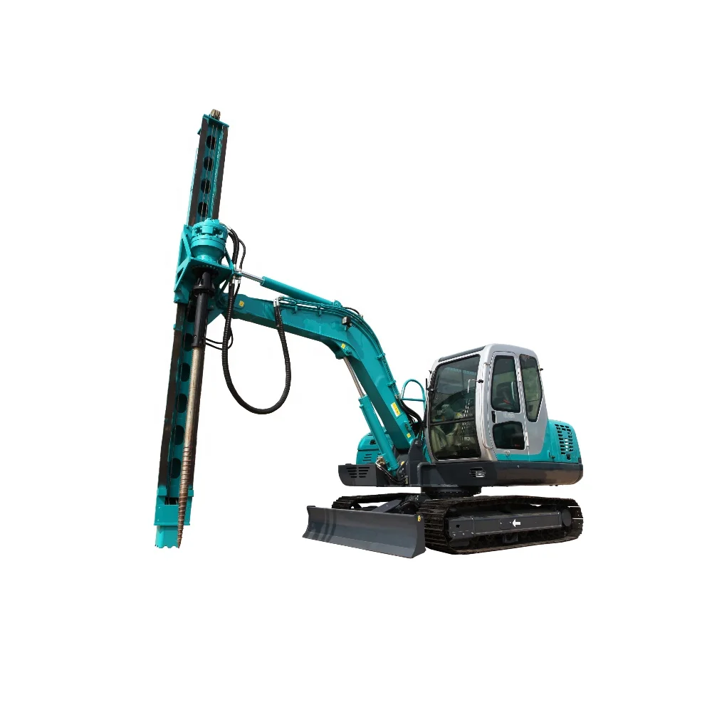 Spiral Hydraulic Piling Machine For Ground Screw