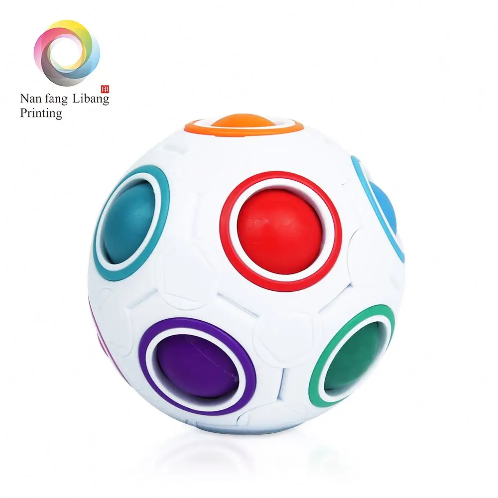 3D abs magic rainbow ball jigsaw puzzle push cube fidget toy abs
