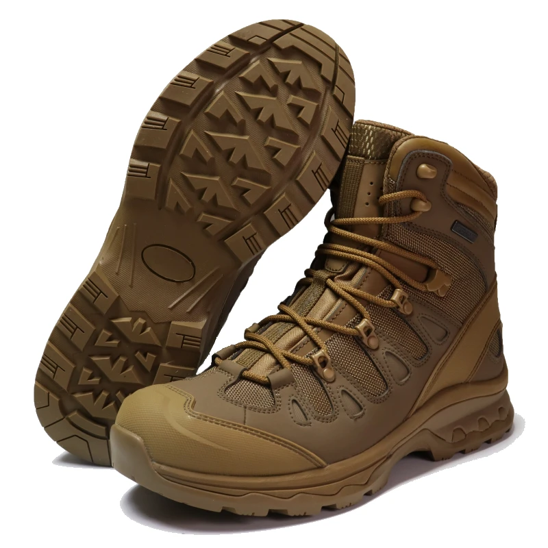 Hanagal Waterproof Tactical Boots Men Rubber Ankle Protect Hiking Boots Outdoor Training Boots Women