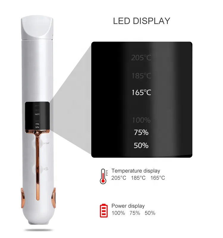 Hair Styling Tools USB Rechargeable Portable Flat Iron Travel Iron Ceramic Coating Cordless Mini Hair Straightener Curler 2 In 1