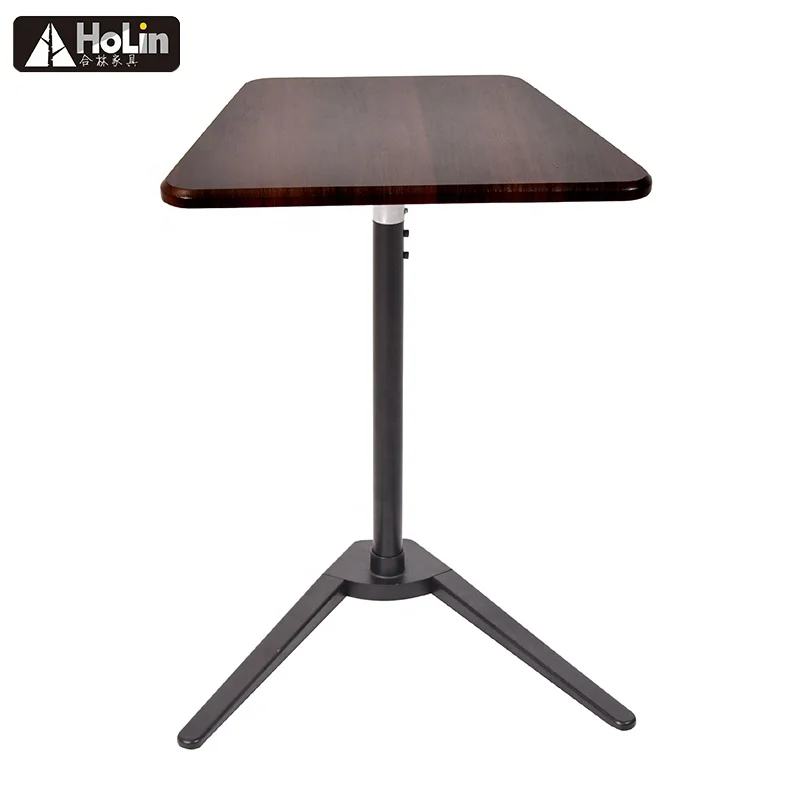 Mini home and office adjustable height small narrow over bed table