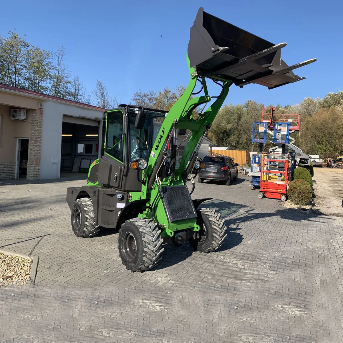 China Wolf Loaders Articulated Front Loader 1t ZL10/WL100 Small Wheel Loader