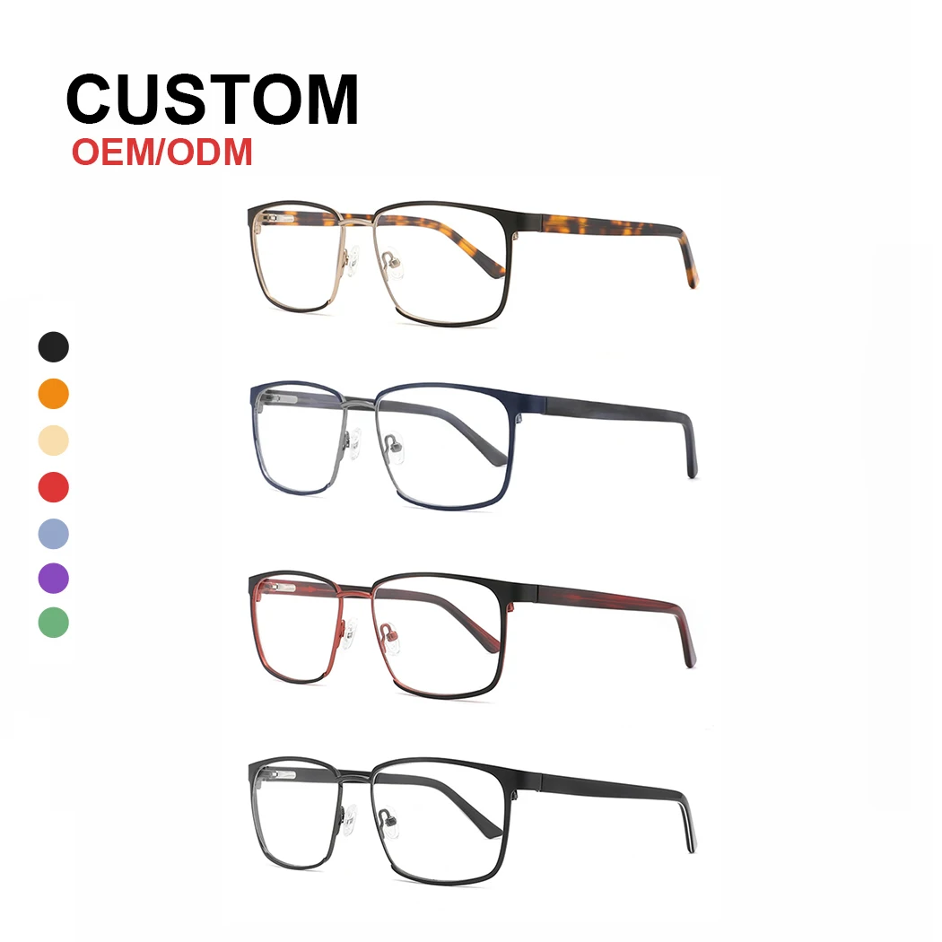High end Reading Glasses Frames for men Business Glasses Optical metal Frames Eyeglasses frame