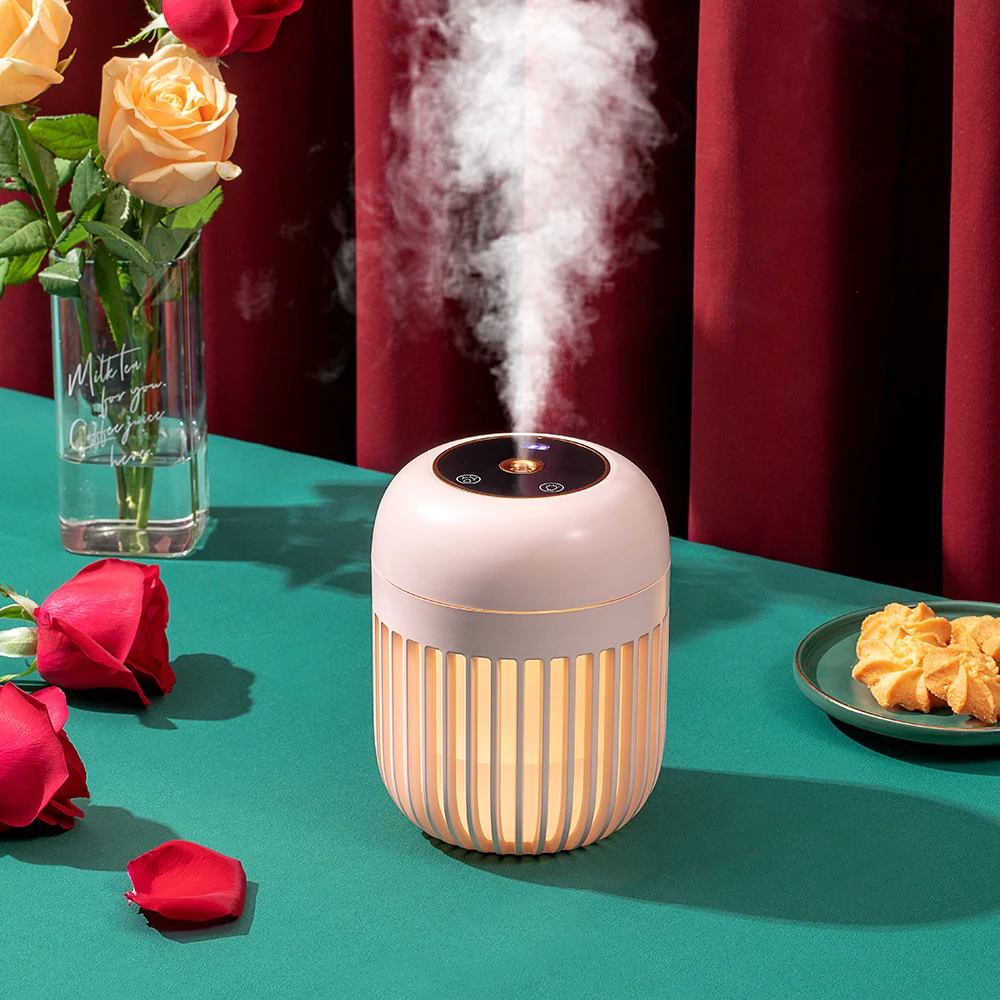 Portable Colorful Night Light Humidifier Battery Operated USB Powered Mini Atomization Humidifier