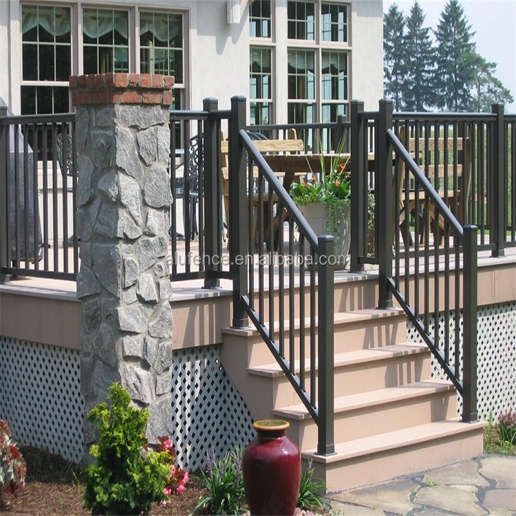 Aluminum Metal Terrace Railing Designs Stair  Handrailing  Manufacturer