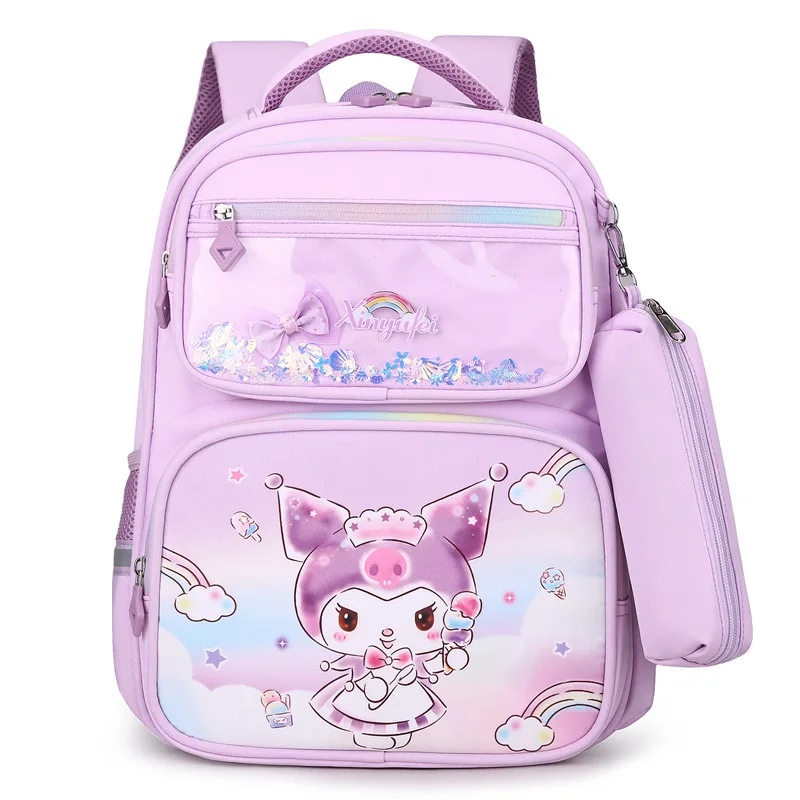 wo-piece set School Bag Cartoon Student Backpack With Pencil Case