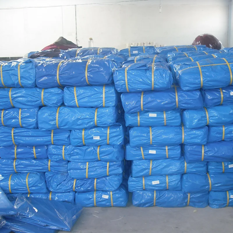 Factory Price Waterproof 100% Virgin Pe Material Colorful Blue White Pe Tarpaulin