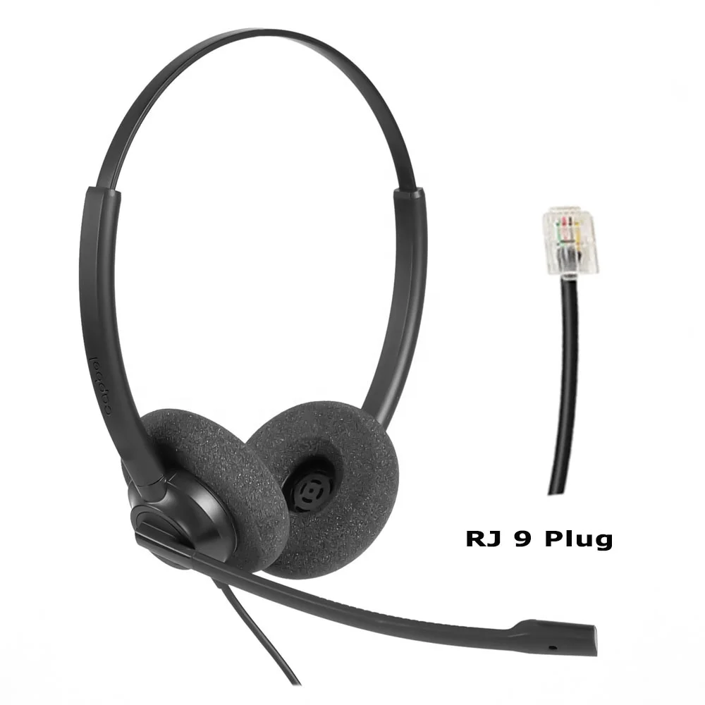 Профессиональная превосходная телефонная гарнитура RJ9 с шумоподавлением для телефонных центров и офисных