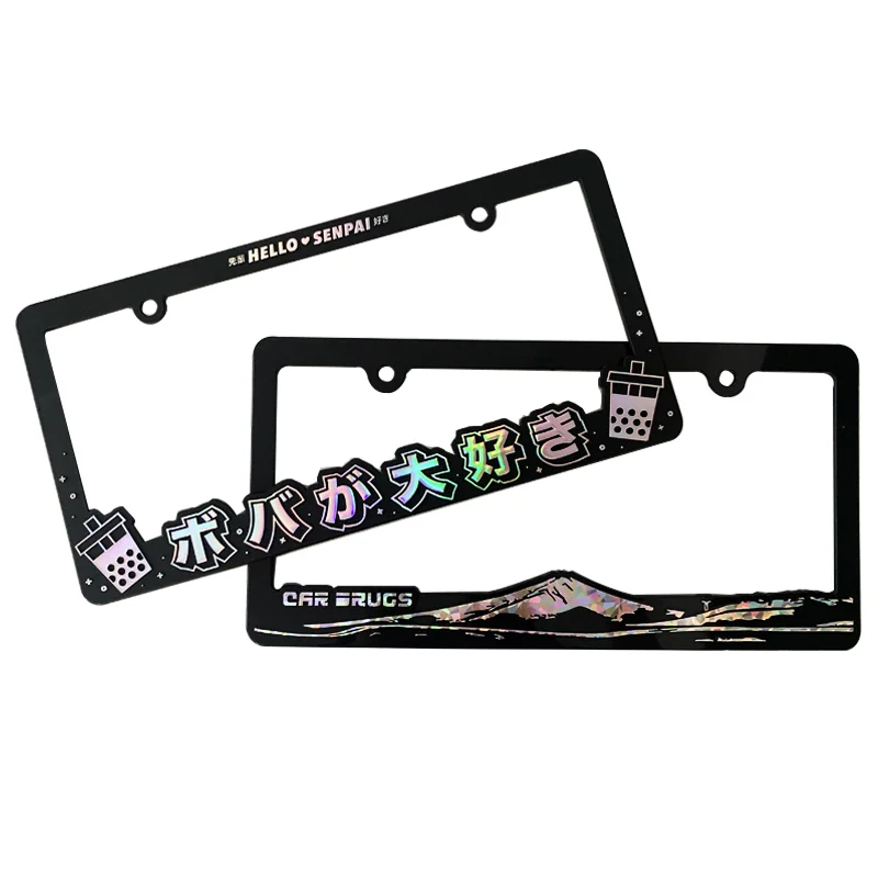 High Quality Plastic License Plate Frame Wholesale Car License Plate Frame Custom License Frames For Car Decorative