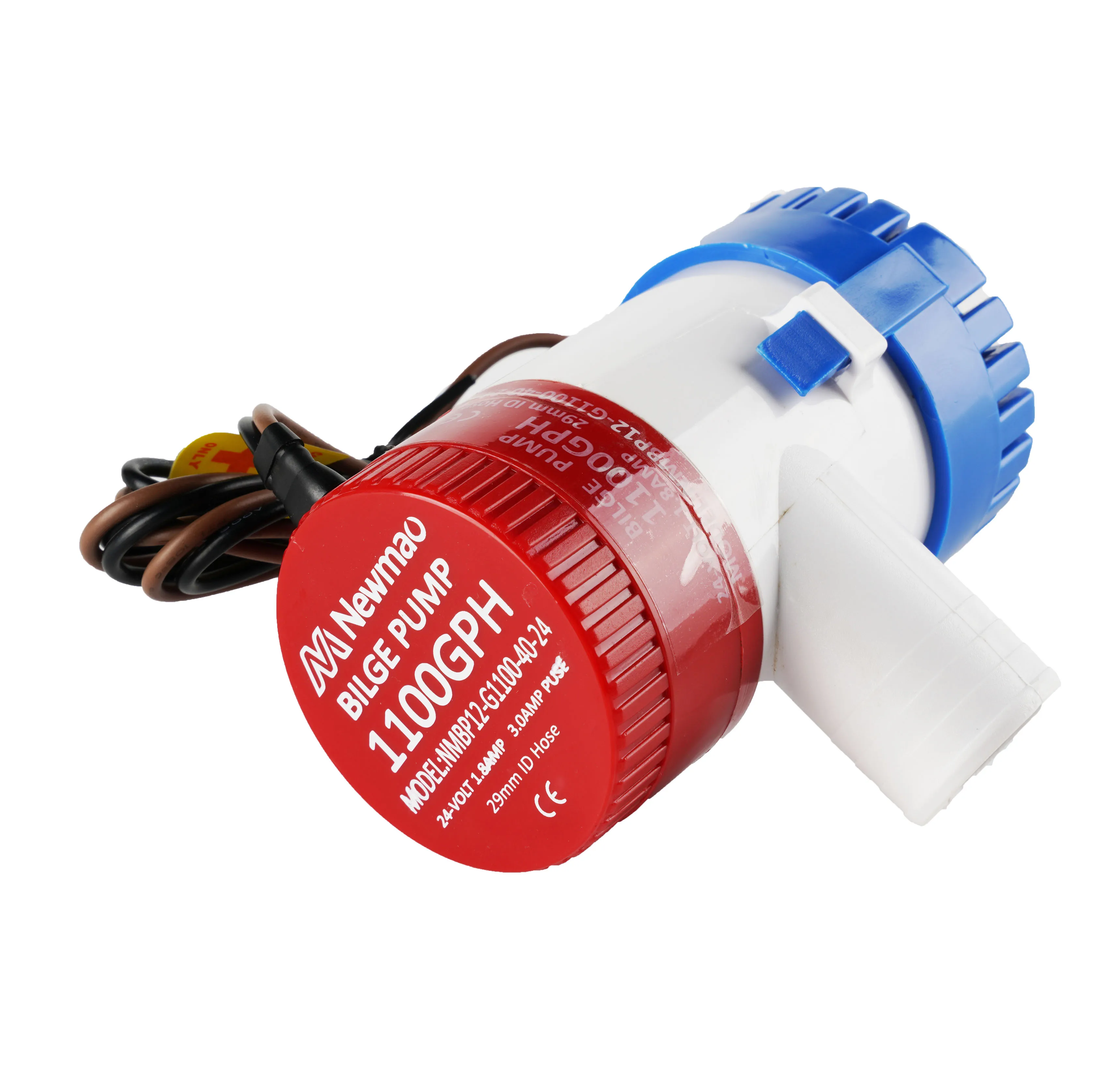 Newmao full range 1100gph / 4164LPH flowrate marine 12V DC SUBMERSIBLE bilge pump for water remove Maximum head: 3m