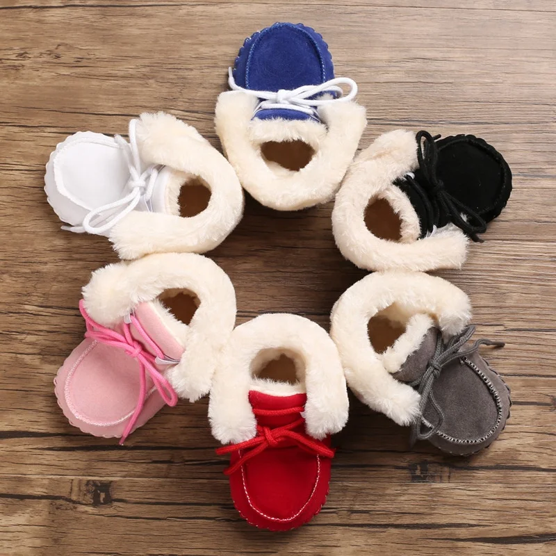 Лидер продаж, зимние плюшевые флисовые теплые детские сапоги EVERTOP из шерпы, теплая обувь для малышей