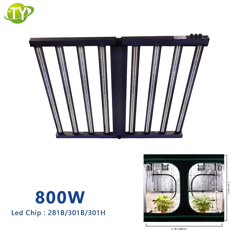 Factory Best Selling Full Spectrum 800w 1000w 1200w Grow Lamp 2.8umol/J lm301b lm301h evo led grow light bars