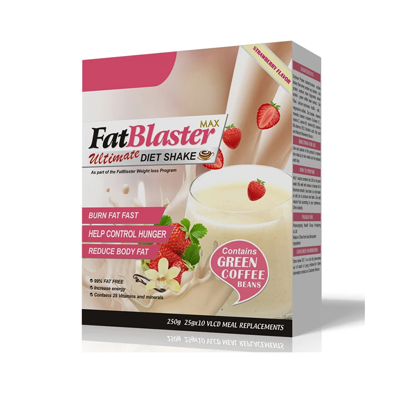 
Private label fat burner meal replacement milk winstown fat blaster Strawberry diet shake for lose weight 