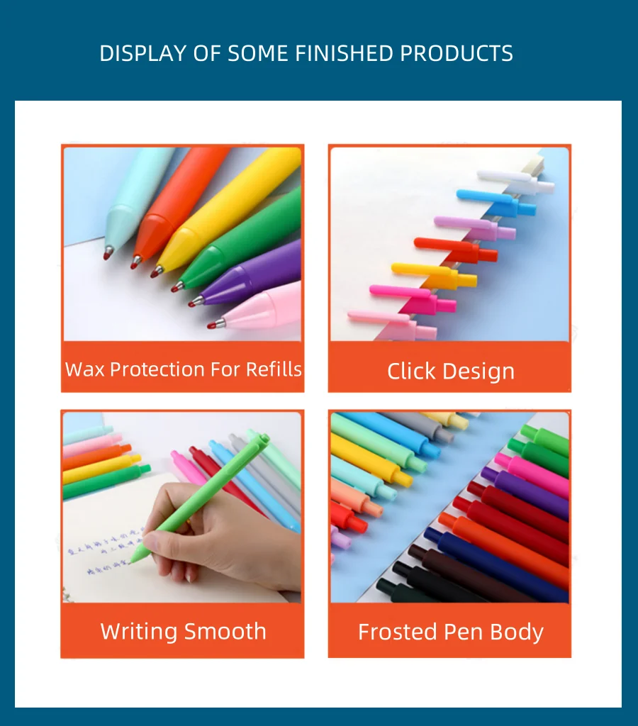 Fine Tech Ball Pen Clickable WHolesale 0.5mm Ball Point Pens With Laser Pointer