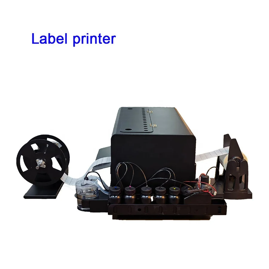 Factory price A3 L805 Roll To Roll inkjet label printer sticker machine UV color Label Printer for most labels in the market