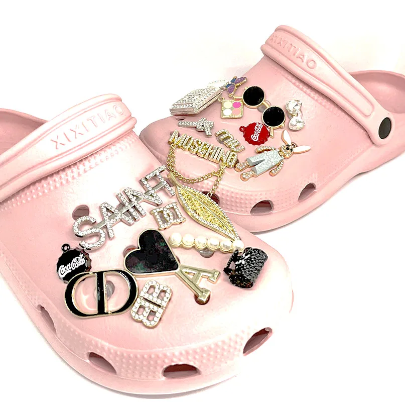 
Wholesale Gemstone Crystal Rhinestone Shoe Decoration Accessories Suitable for Croc Shoes Charms 