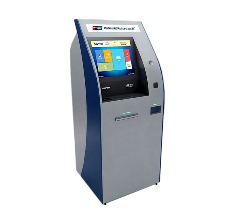 Smart Self Service Bank ATM Machine Vtm Machine Video Virtual Teller Machine Kiosk Manufacturer