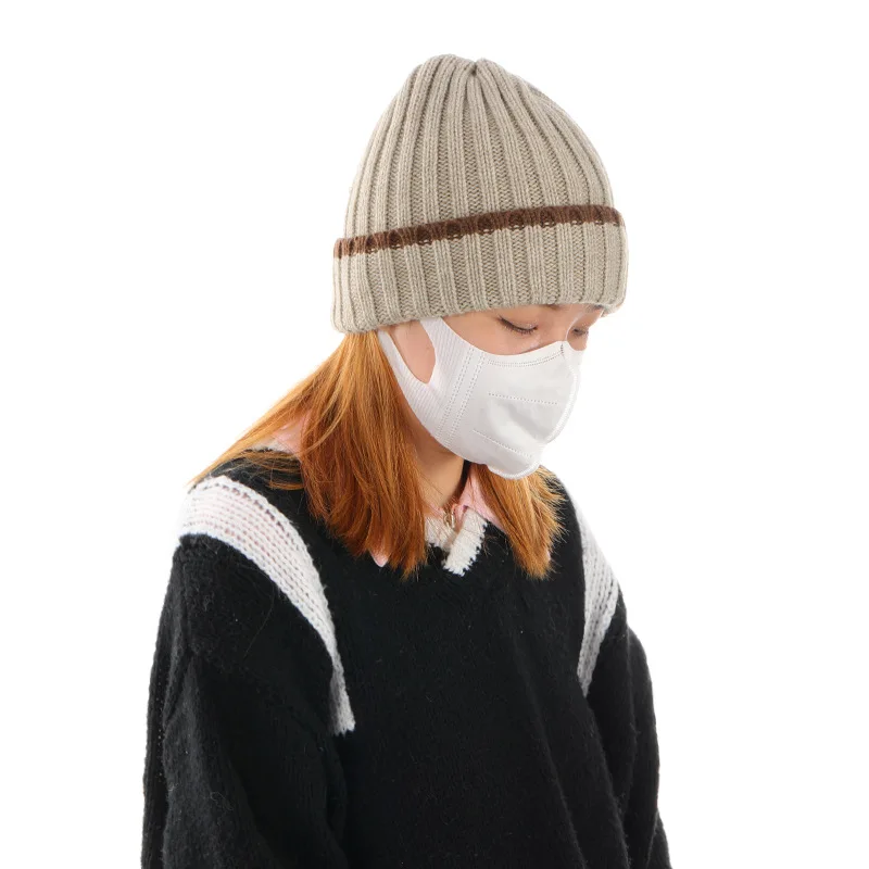Wholesale Luxury Soft Knit beanie glove Set Winter Custom Women 100% Wool Gloves Warm Beanie Hats