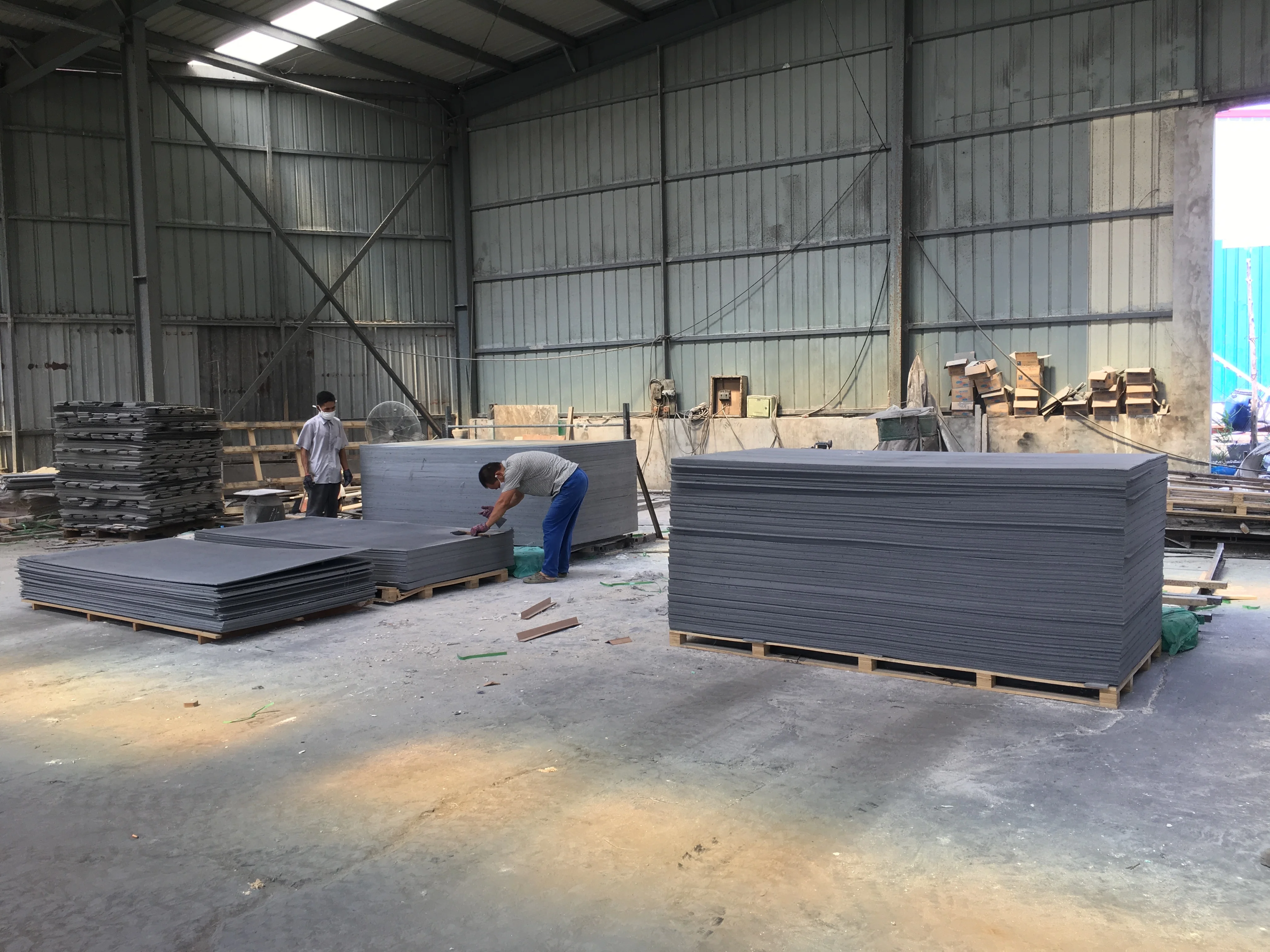 6mm Fireproof Building Material Grey MGO Cement Glass Magnesium Oxide Board