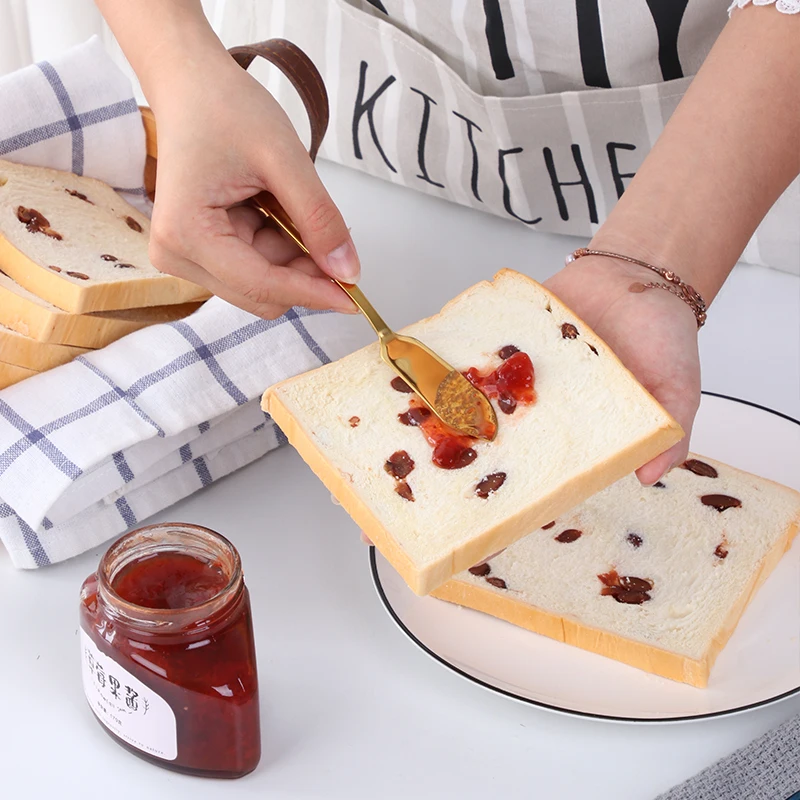 Wedding Favors Color Plated 304 Stainless Steel Cheese Spreader Butter Gold Knife