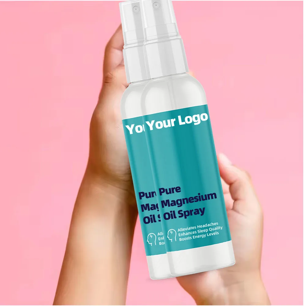 Private Label Pure Organic MSM Magnesium Chloride Oil Spray for Vegan Bulk Sleep Mist Natural Body Care Treatment