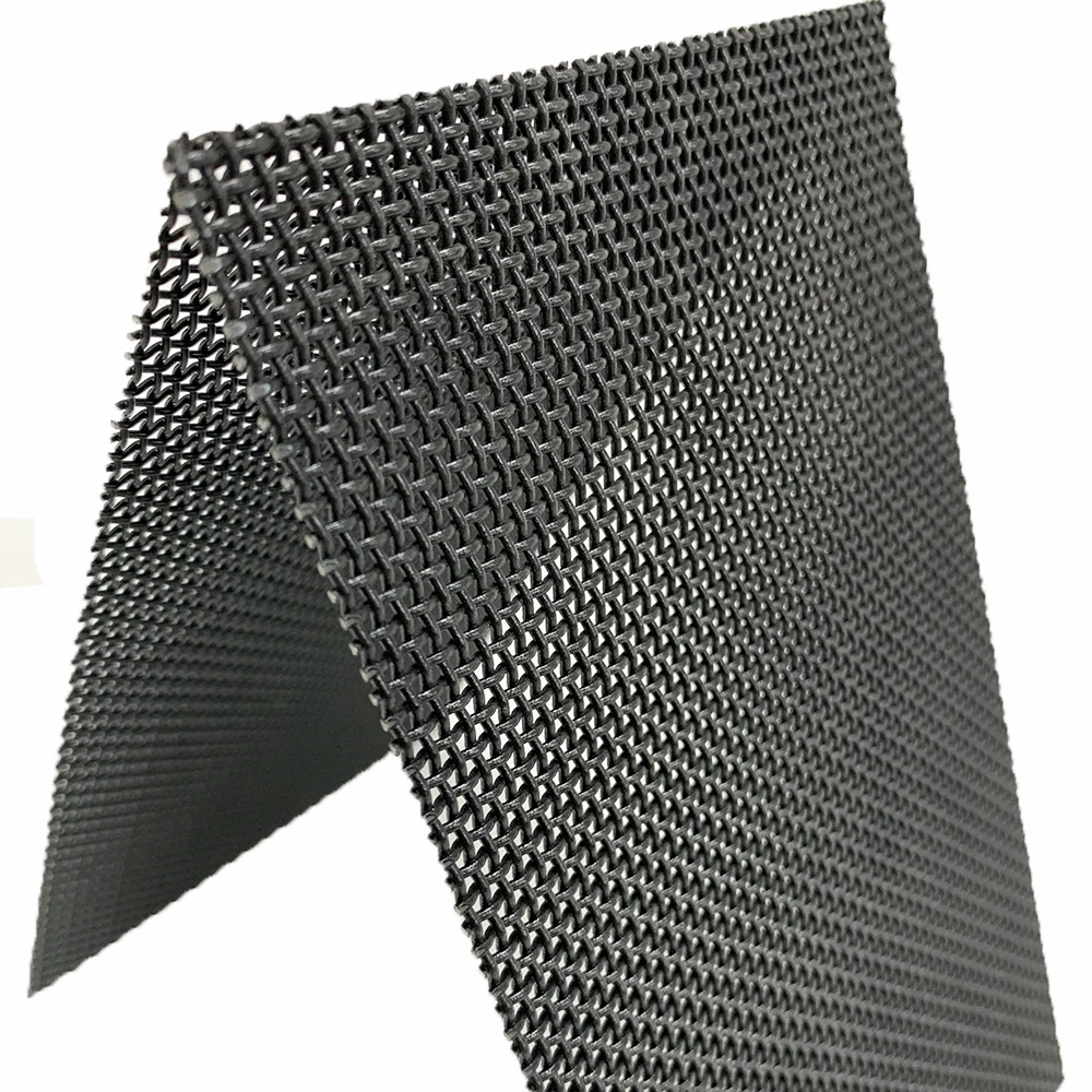 Black coated stainless steel security mesh screen door & window screens mosquito security screen door net security net
