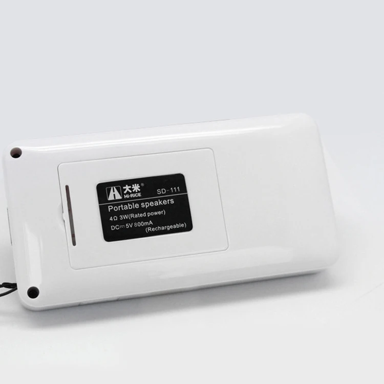 
Portable mini rechargeable small Pocket FM Radio USB TF card digital MP3 music player 