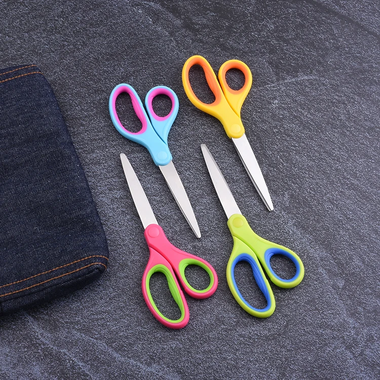Multi-Purpose Durable Sharp Household Scissors With Colorful Handle Cutting School Office Office Scissors