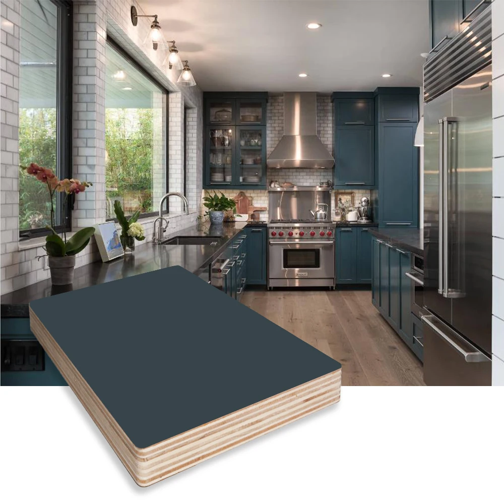 Wholesale Supplier 18mm melamine uv board laminated plywood for kitchen