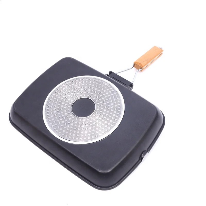 Korean round hot pot aluminum electric bbq flat pizza pan roasting pan set grill grilling pan