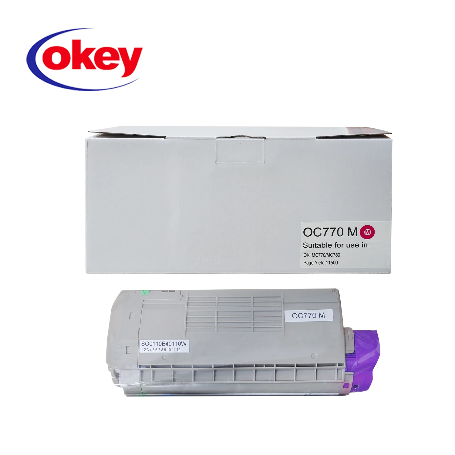 Compatible Color Toner Cartridge for OKI MC760 MC770 MC780 Printers 45396210 45396211 45396209 Replacement Toner