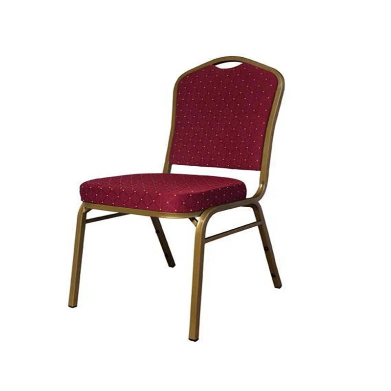 Cheap Price Wholesale Hotel Hall Chairs Stackable Fabric Restaurant Wedding Banquet Chairs with Metal Frame