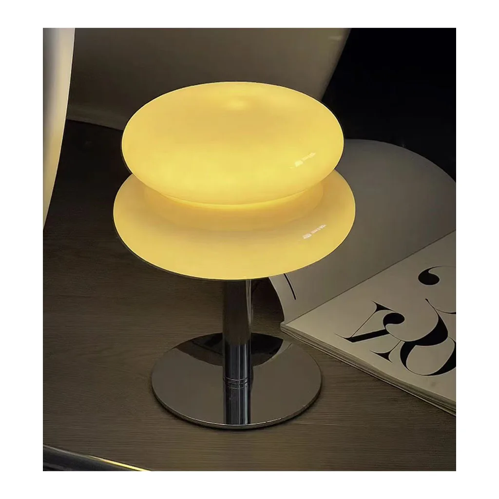 CHUSE Art design coloful desk light led bedside hotel glass table lamps