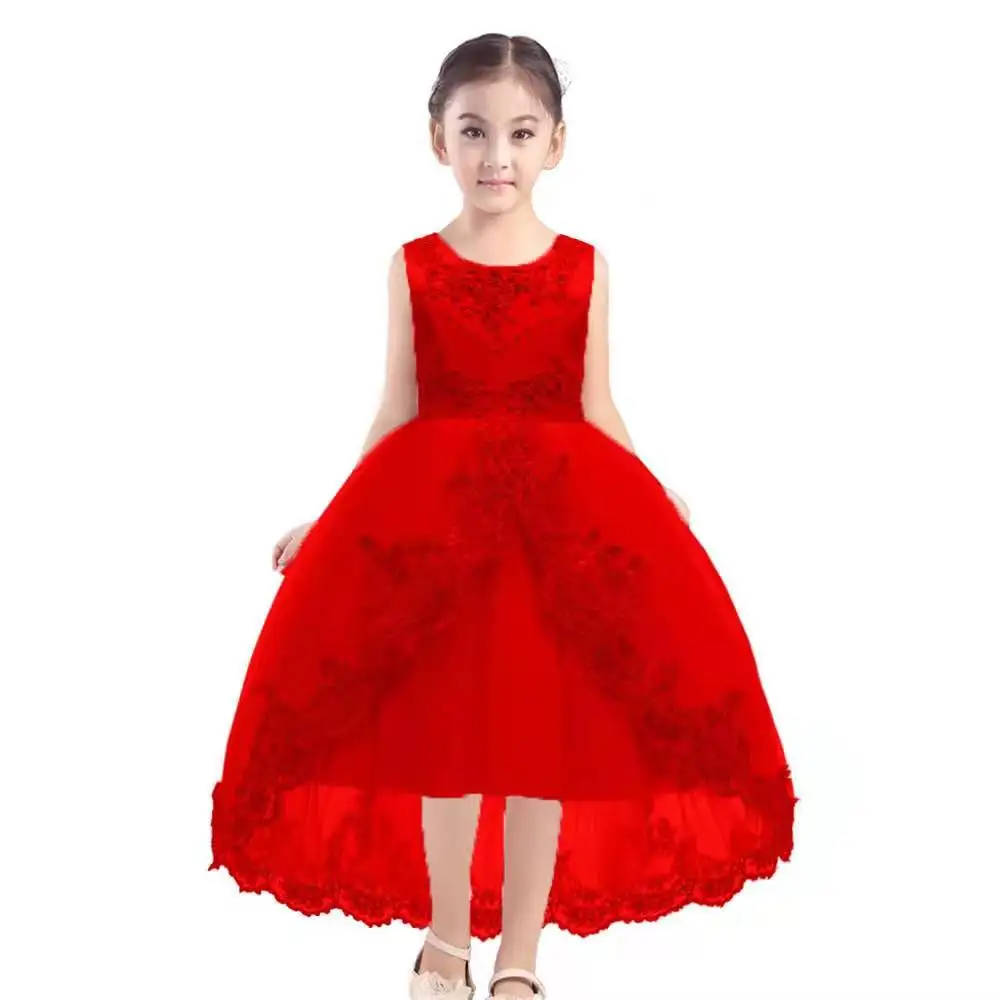Kids Tutu Birthday Princess Party Dress for Girls Infant Lace Children Bridesmaid Elegant Dress for Girl