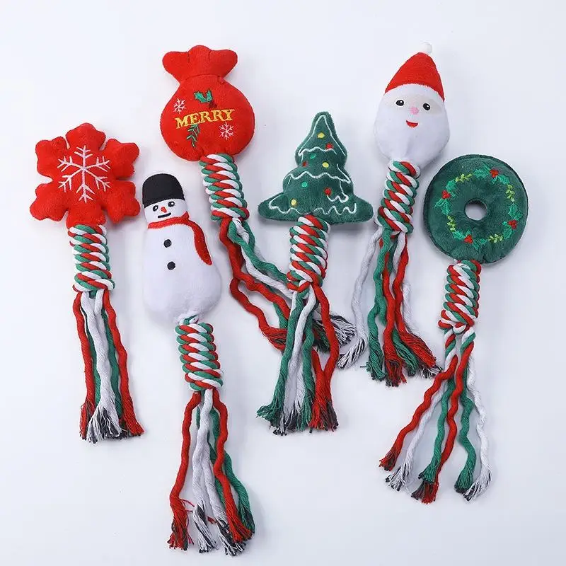 2024 Christmas gifts dog chew toy set for dog gifts pet chewing set for small medium dogs