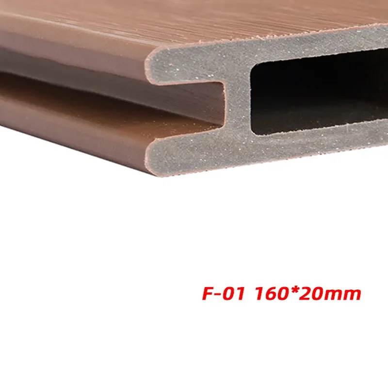 Easy Install WPC With Aluminum Post Wood Plastic Composite Garden WPC Outdoor Fence Panel