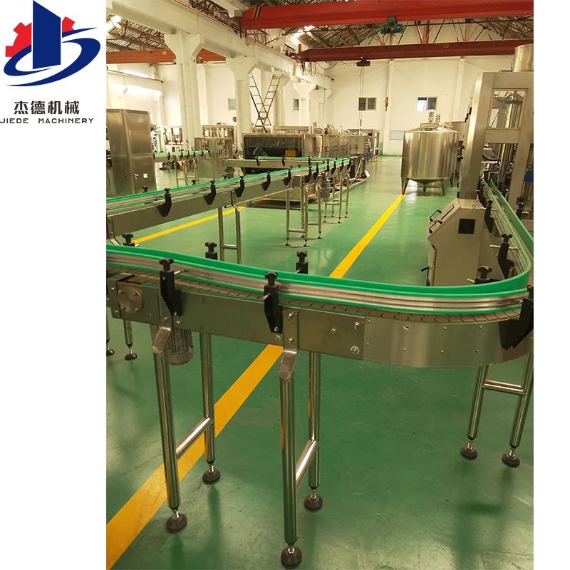 Hot sale fine machinery 6.5m stainless steel filled bottle conveyor system