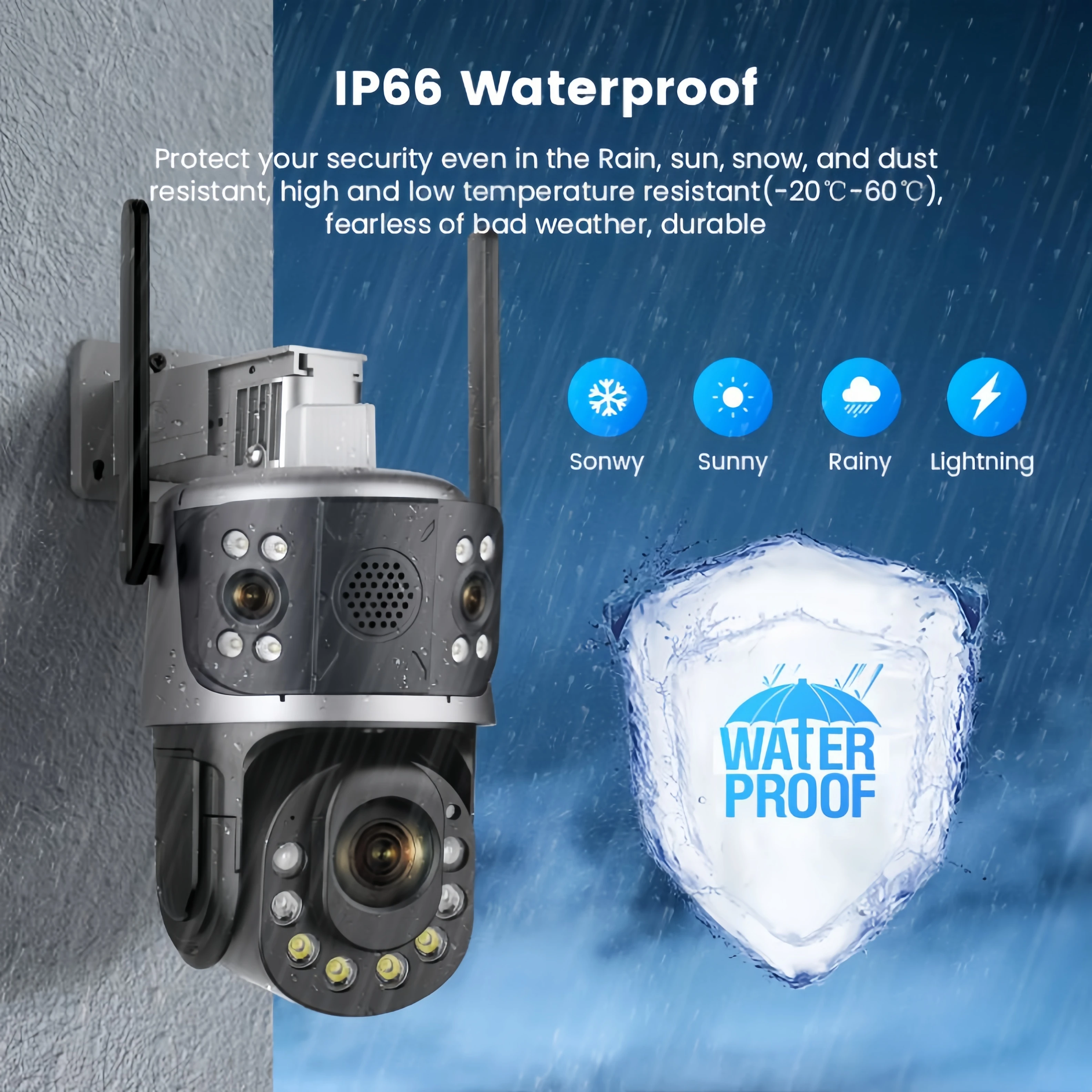 iCsee 12MP 50X Optical Zoom Wireless WiFi 4G CCTV PTZ Camera Three Lens Outdoor Linkage Alarm Wifi  IP Security Camera